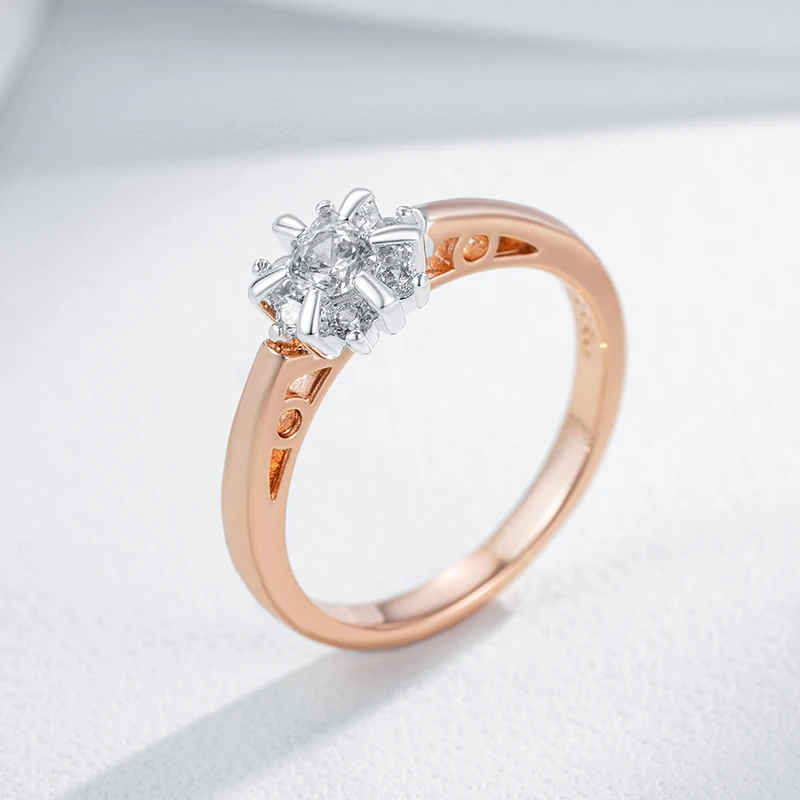 Kinel-anillos turcos de lujo para mujer, joyería de estilo Vintage, diamantes de imitación completos, anillo de flor de cristal azul grande y ancho,