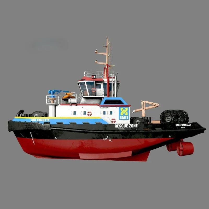 RC Tug Boat Assembled Boat Model Kit 1/100 Smit Tug Boat Resin Kit Model Multi-detail 050 Motor