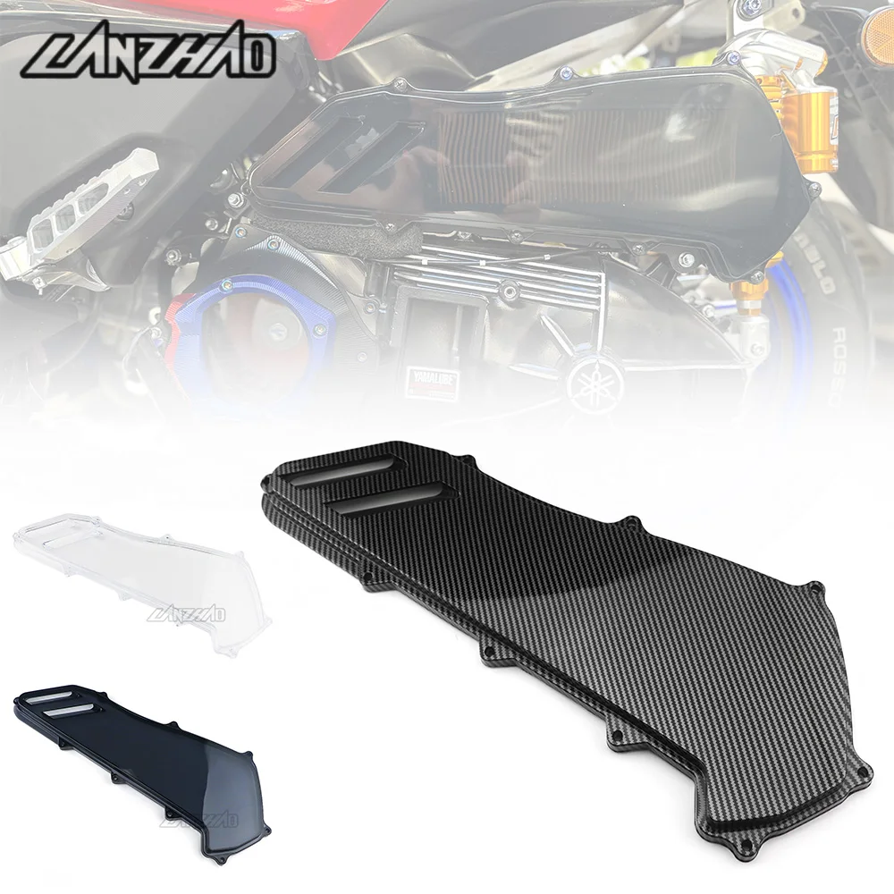 for YAMAHA XMAX 300 2013-2024 Motorcycle Air Filter Cover Smoke Transparent PVC ABS Engine Protection Guard X-MAX Accessories