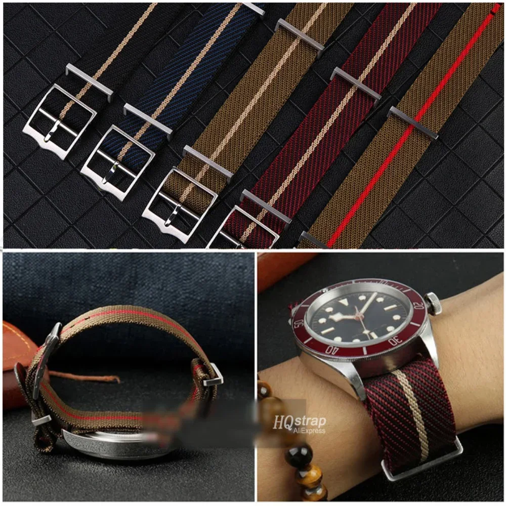 Canvas Nylon Band 22mm 20mm Wristband Watch Band Universal Strap for Seiko Watchband for Rolex Bracelet Belt Watch Accessories