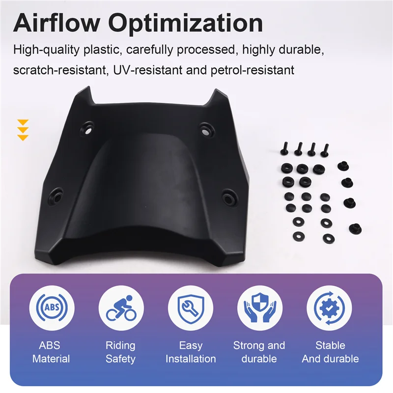 A80X-For BMW R1300GS حاجب الرياح شاشة ملحقات الدراجة النارية الزجاج الأمامي لسيارات BMW R1300GS #4