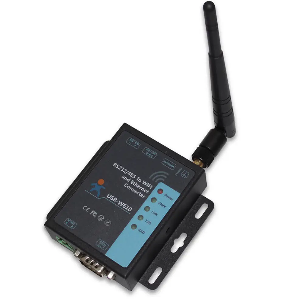USR-W610 Serial to WiFi Converter RS232 RS485 Ethernet Wireless Device Server Modbus Gateway
