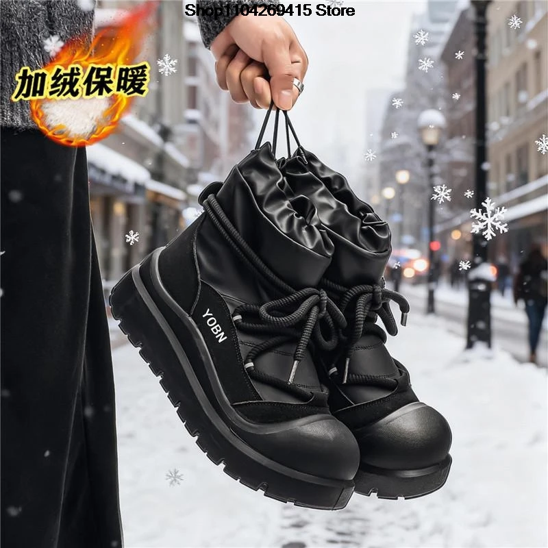 New Winter Slippers Warm Men Shoes Waterproof Non-Slip Plush Sneakers Male tenis shoes Boots Men Sneakers