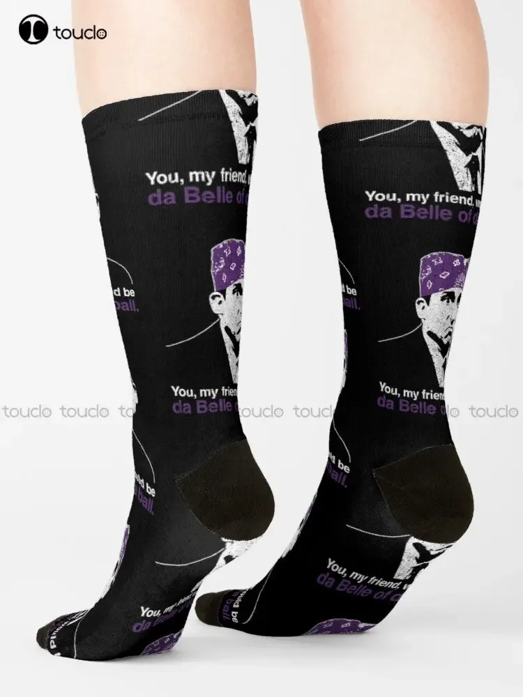 Prison Mike - Da Belle Of Da Ball Socks Anime Socks Personalized Custom Unisex Adult Teen Youth Socks Custom Gift Streetwear