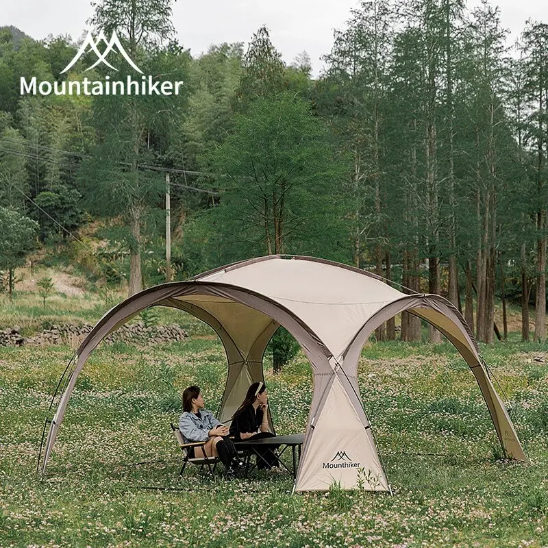 MOUNTAINHIKER 8-10Person Outdoor Camping Dome Tents Light Luxury Round Big Large Awning Pergola Canopy