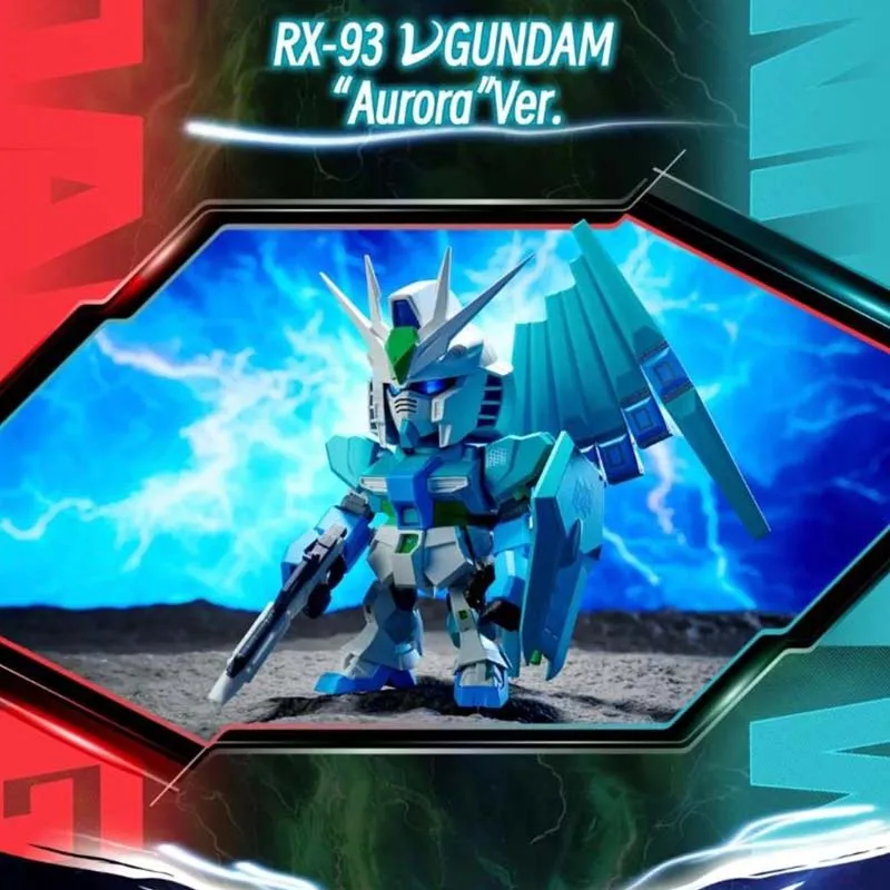 Bandai Gacha Capsule Blind Box RG32 RX-93 vGUNDAM Aurora Ver. Marking Ver. Metallic Ver. Figurka anime dla kolekcjonerów