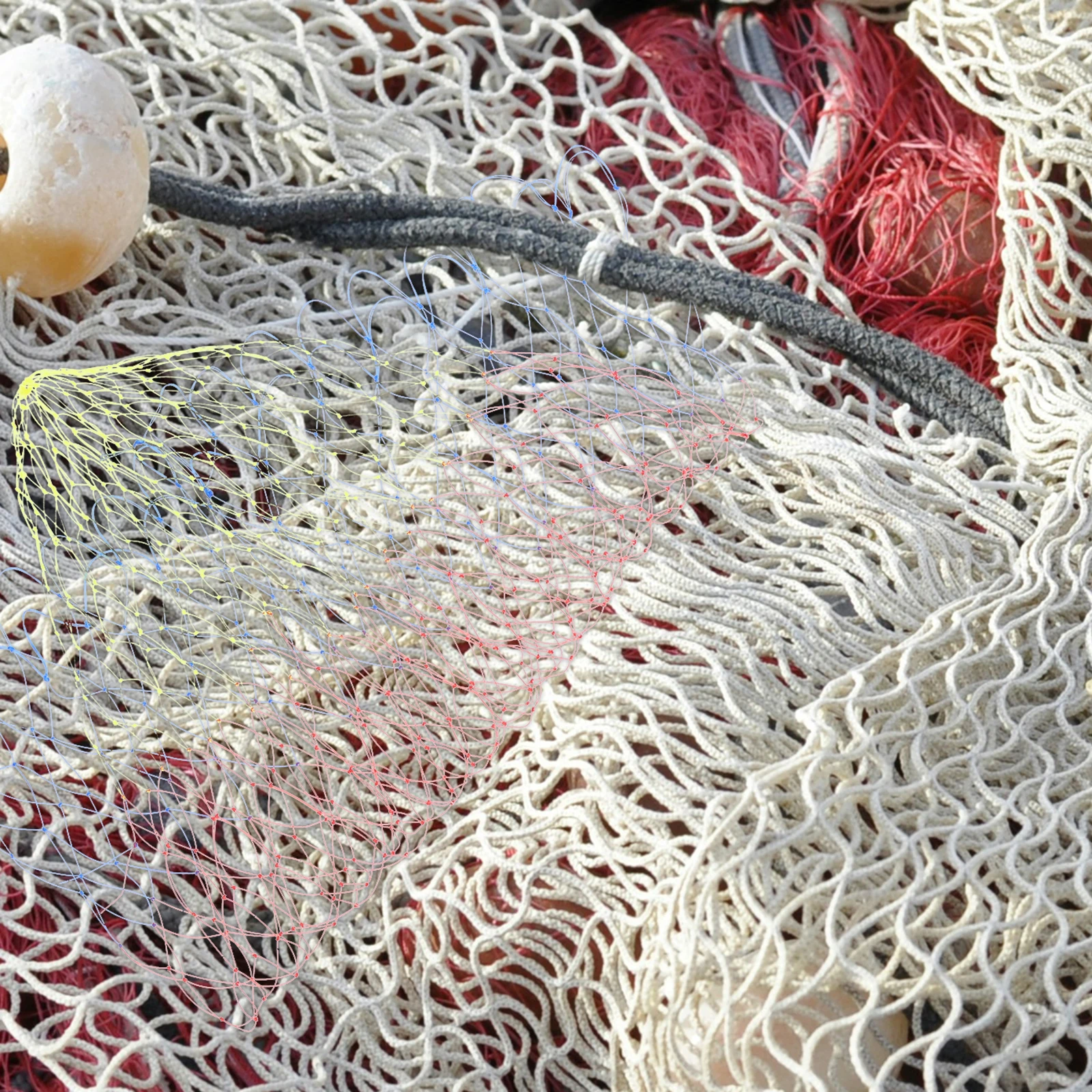 

Fly Fishing Net 197Inch Circumference Color Shown Gelatin Silk Wire Landing Net with Smooth Release for Safe Fish Handling