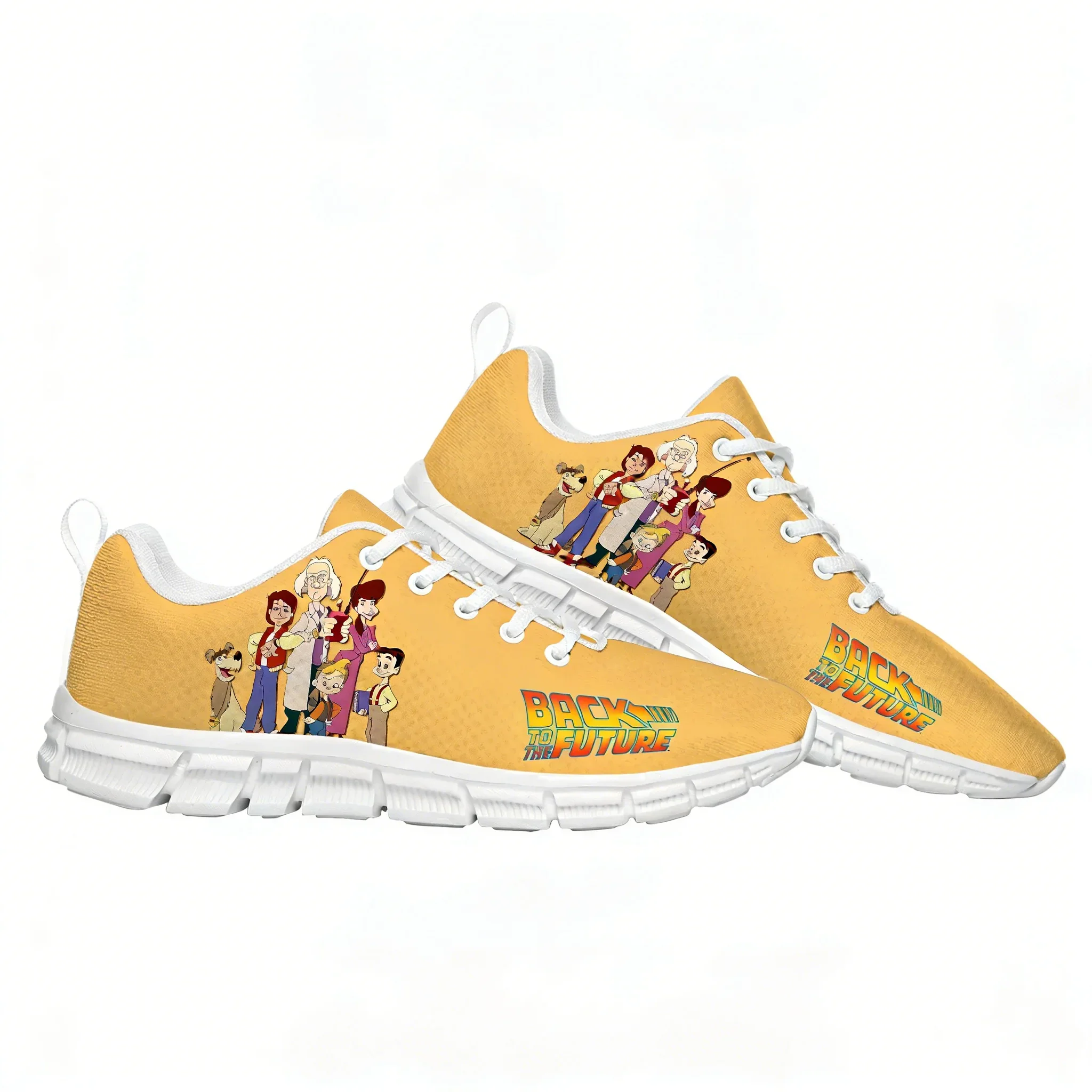 Back to the Future Sneakers Mens Womens Teenager Customized Sports Shoes High Quality Fashion Casual Pattern Print Custom Shoes view 2