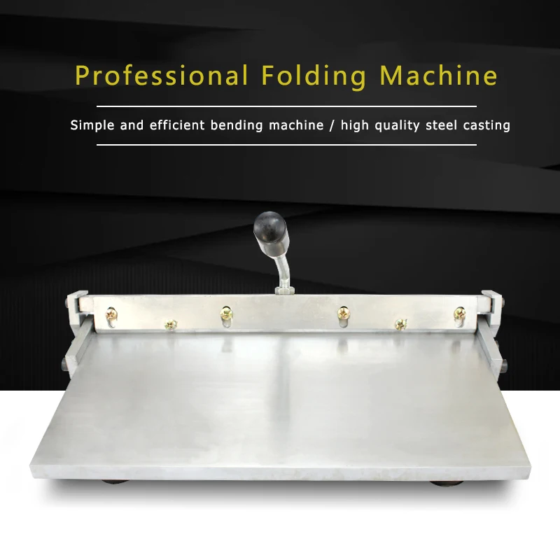 Manual Stainless Steel Folding Machine 16 Inch Leather Wallet Handbag Bag In The Cloth on The Crease CH