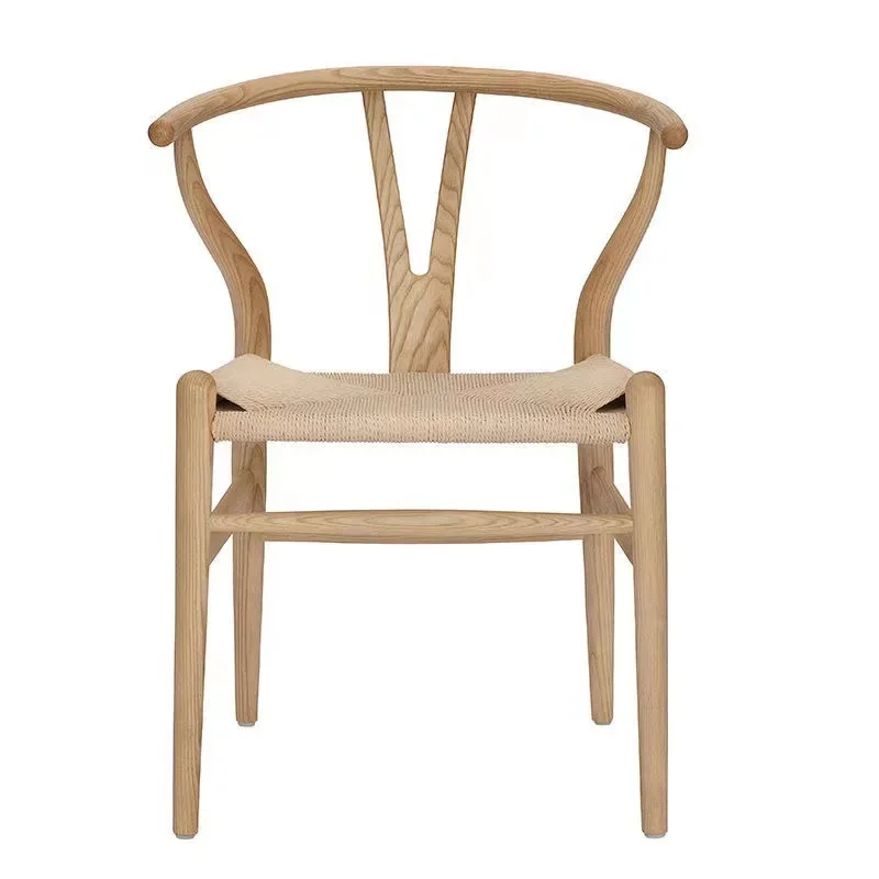 

Nordic solid wood dining, beech modern simple chair