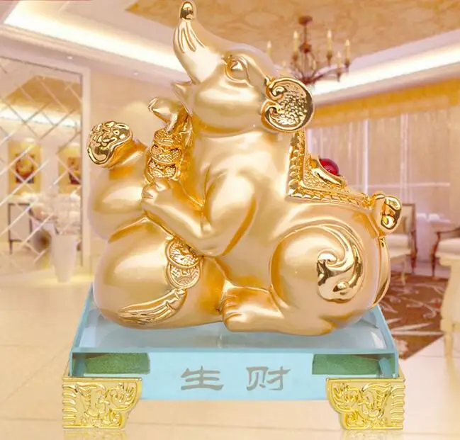 

Retro Creative Home gold animal Rat sculpture creative luxury neoclassical home crafts American Decoration opening gift creative