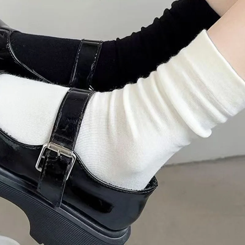 Classic socks pile socks anti odor socks children spring and autumn boneless socks Japanese department mid tube socks