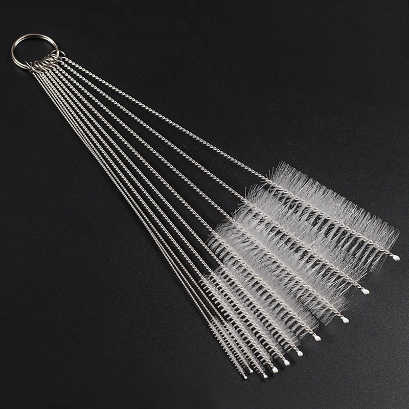 10pcs/lot 210mm muti-function smoking pipe brush with drip protection pounchers clearing tool accessories for twisty pipe