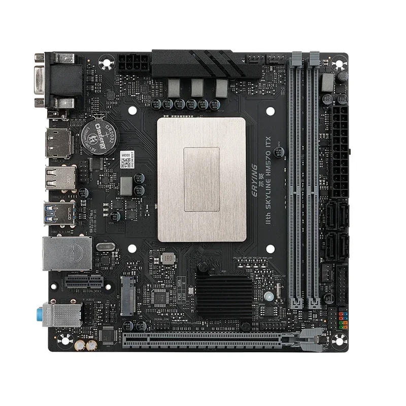 ERYING M-ITX DIY Desktop Motherboard with Onboard CPU Core Interpose Kit i7 11800H 8C16T Gaming PC Computer Office Assembly Set