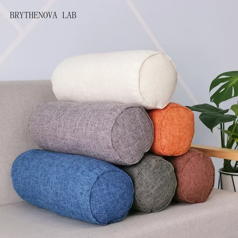 Long Pillow Inner Round Body Cushion Pad Rectangular Sleep Pillow Nap Imitation Cotton Linen Cushion Home Bedroom Accessories