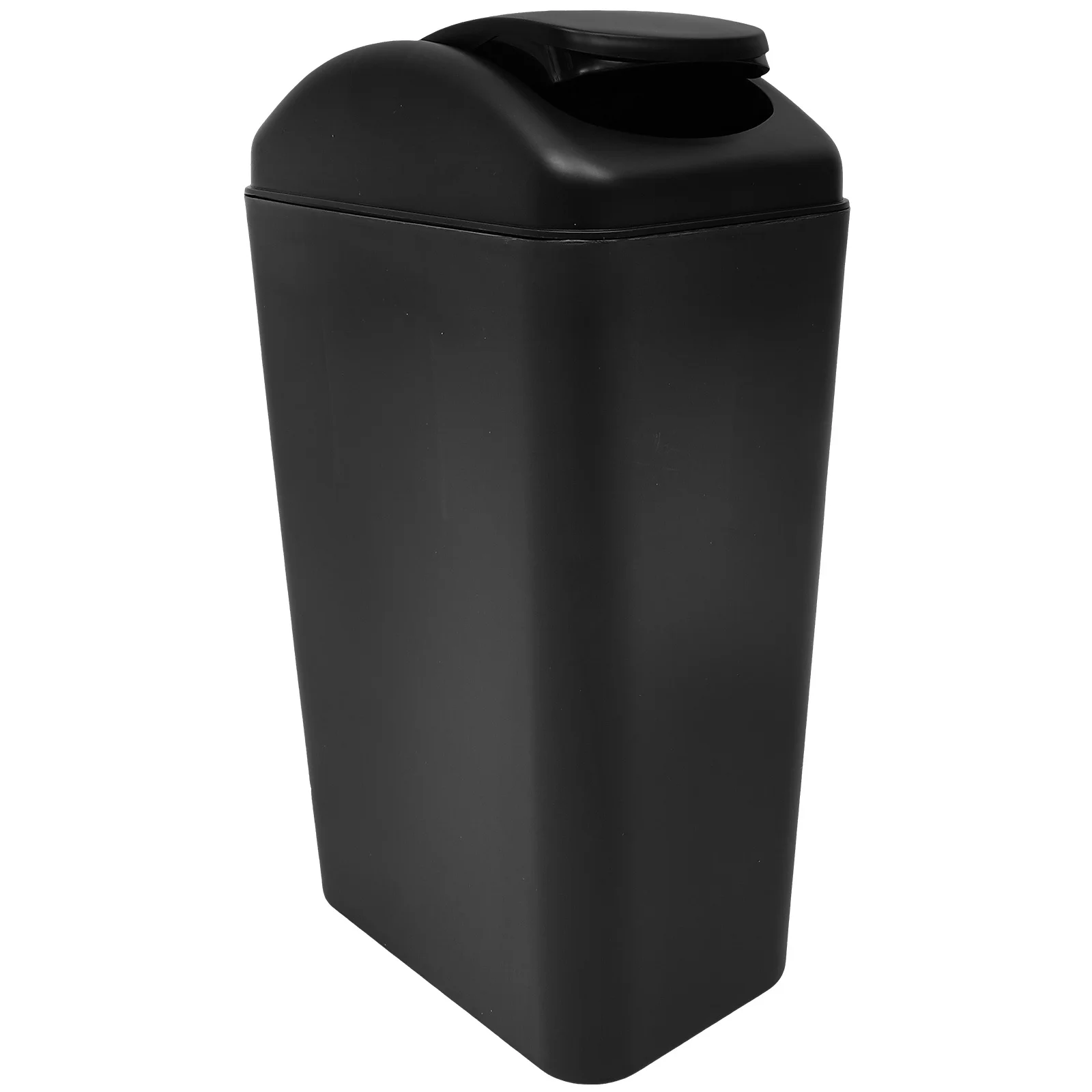 

Mini Trash Can with Lid Small Garbage Outdoor Covered Slim Kitchen Bin Container