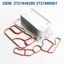 2721840280 2721880001 Valve Cover Oil Cooler Gasket For Mercedes Benz E/C/M/SLK/CLK/GL/R Cylinder Head Cover Seals Free Shipping