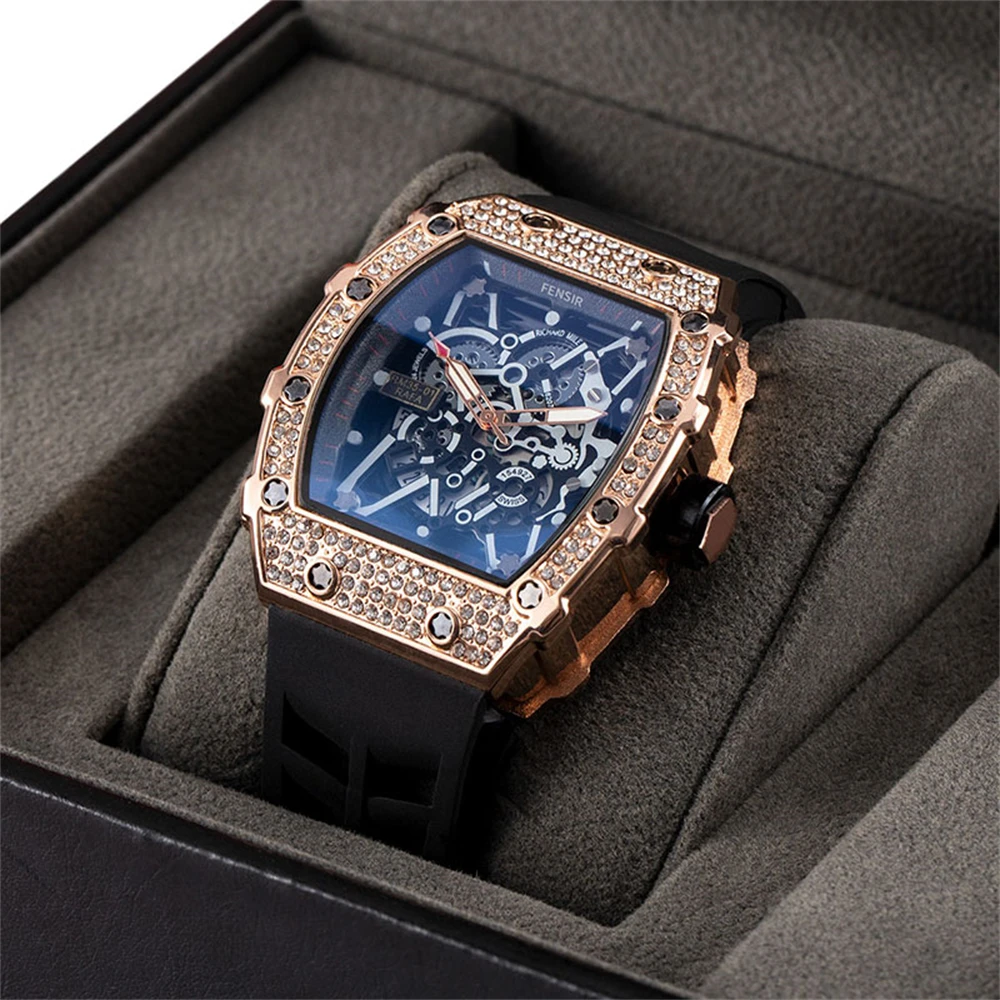 Men\'s Luxury Famous Brand Business Sports Watches 2023 Unusual Quartz Diamond Watch For Men Gift WristWatches relogio masculino