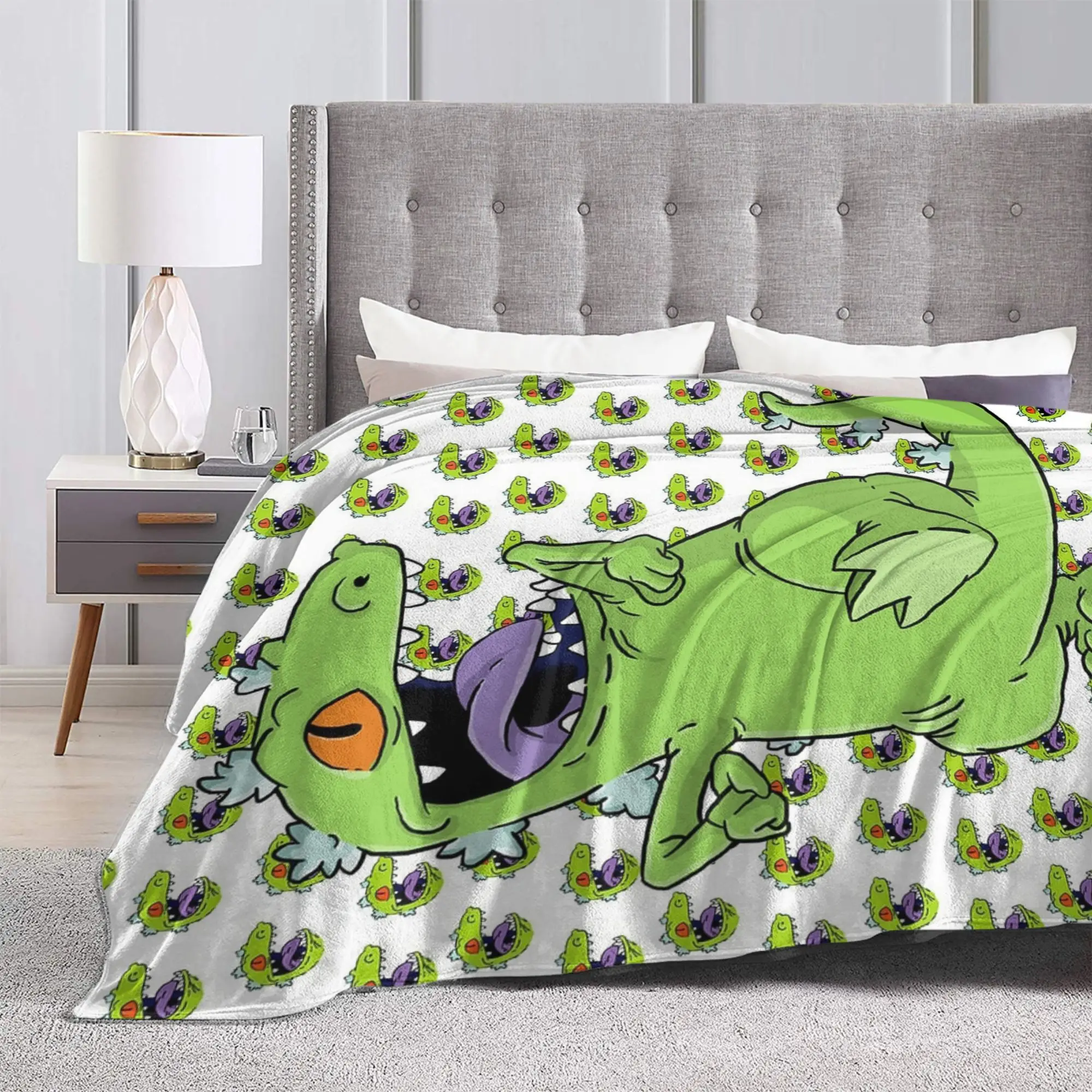 Rugrats الكرتون بطانية ناعمة دافئة التخييم أفخم رمي بطانية ديكور المنزل الموضة الفانيلا المفرش غطاء سرير أريكة #3