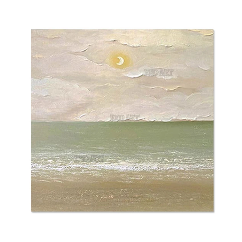 

Абстрактная картина маслом на холсте, роскошные произведения искусства, украшение дома, выставочные представления в коридоре, лунный ночной пейзаж, большой размер, настенное искусство