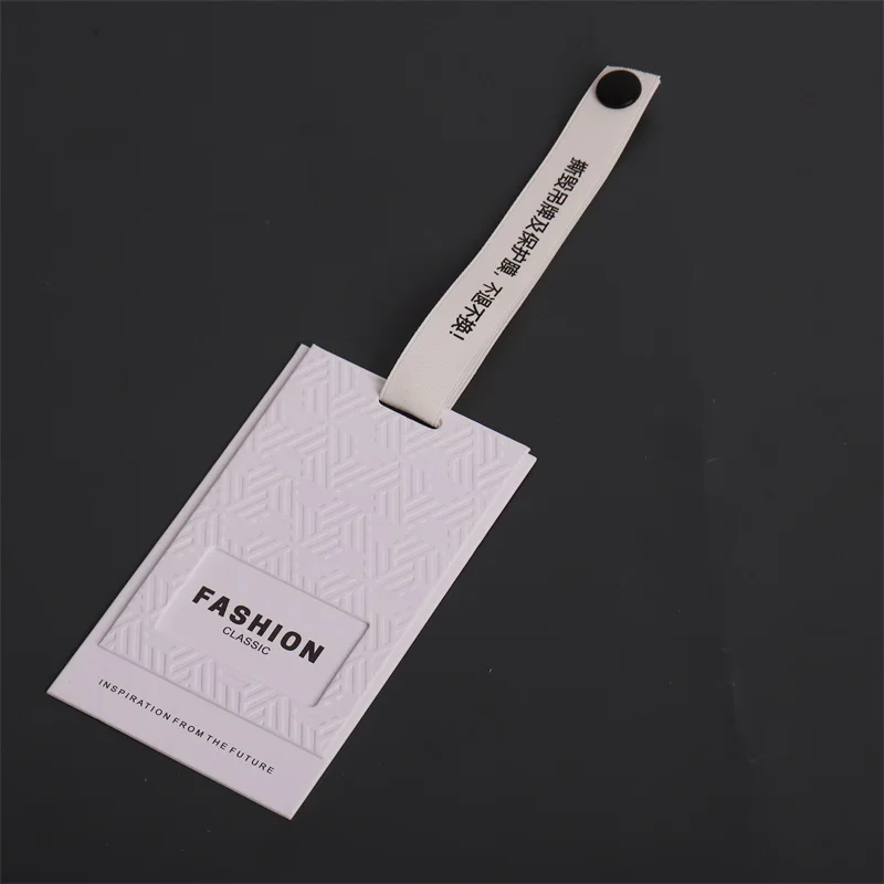 Custoum..pieces. high quality PVC clothing swing hang tags custom business paper soft TPU swing tickets bags technique