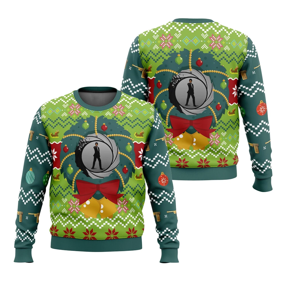 عيد الميلاد سترة قبيحة رجالي الشتاء جولة الرقبة سترة السندات موضة الاتجاه كول كلاسيكي حفلة مزاجه فضفاض عاطفة فريدة من نوعها #1