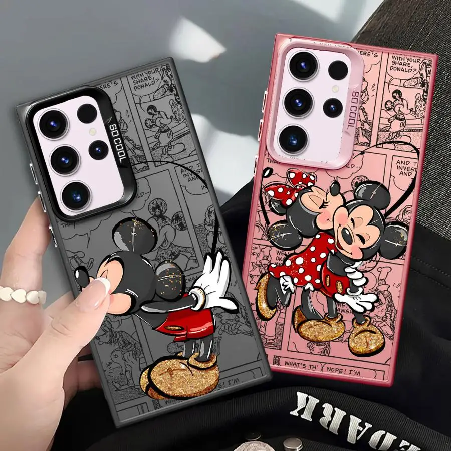 Mickey Minnie Cute Phone Case for GalaxyNote20 20Ultra S21 S23 S22 S20 S24 Plus S20 S23 S22 S21 S24 S23 Ultra S20 S23 S21 FE