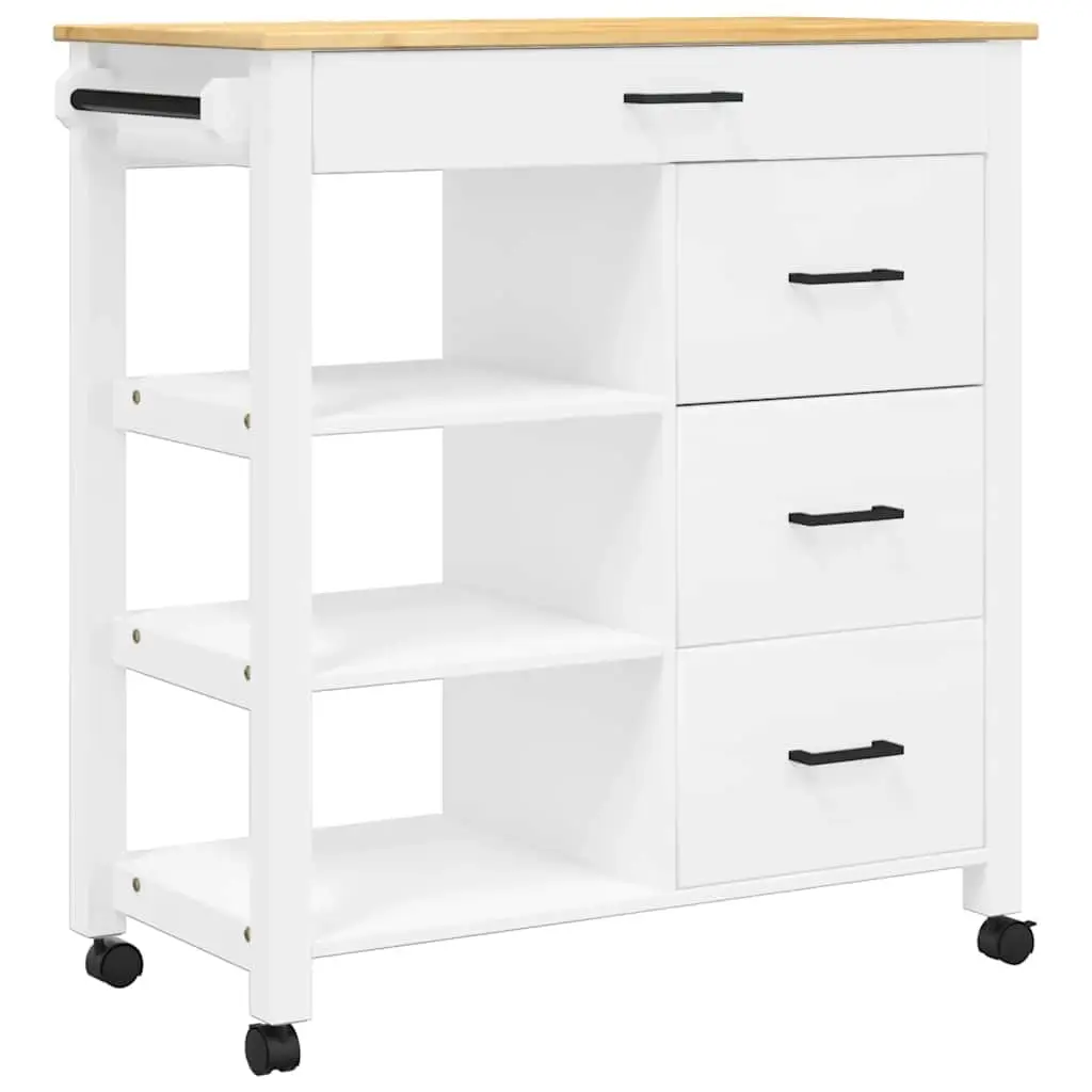Wood Kitchen Trolley Drawers & Shelves Rolling Island Cart Locking Wheels Mobile Storage Rack Home Organization, Customized