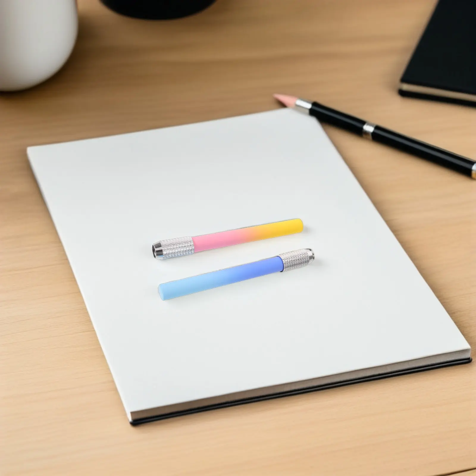 

6Pcs Professional Pencil Extender for Colored Pencils Drawing Sketching Short Pencils Art Supplies Tool Portable Lightweight