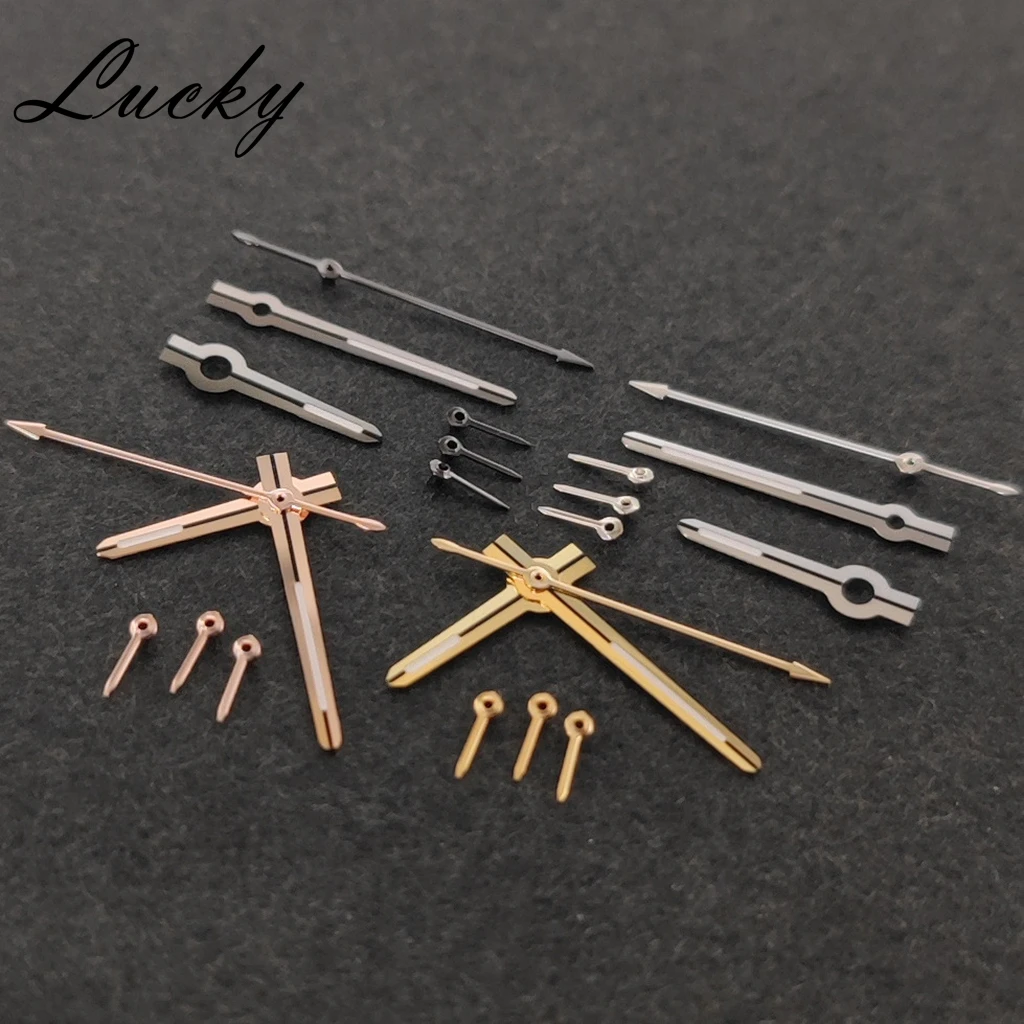 عالية الجودة 6 دبابيس VK63 ساعة الأيدي الفضة الأسود الذهب ارتفع الأيدي الأخضر مضيئة الساعات مؤشرات صالح VK63 VK63A حركة الكوارتز