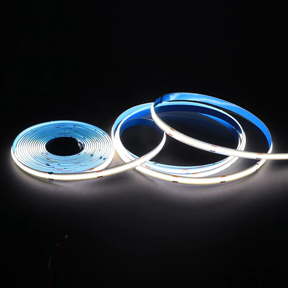 

12V COB LED Strip Warm/Natural/Cool White 320LEDs/m High Density Flexible RA90 LED Strip Lights Tape For Room Decor 1-5m