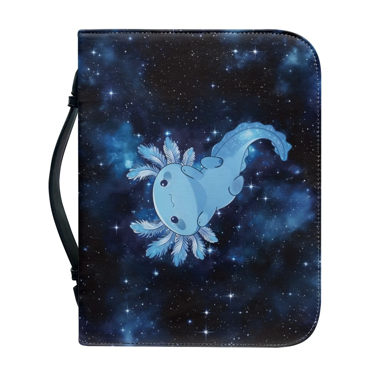 PENSTROLL Axolotl Galaxy Theme Portable Book Holder Organizer for Adults Practical Church Bible Bag 2026 Collection