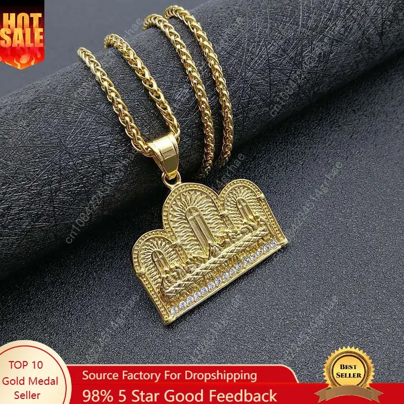 

Hip Hop Hiphop Last Dinner Pendant Necklace Ornament stainless steel Pendants Party Jewelry Necklace for Men Women