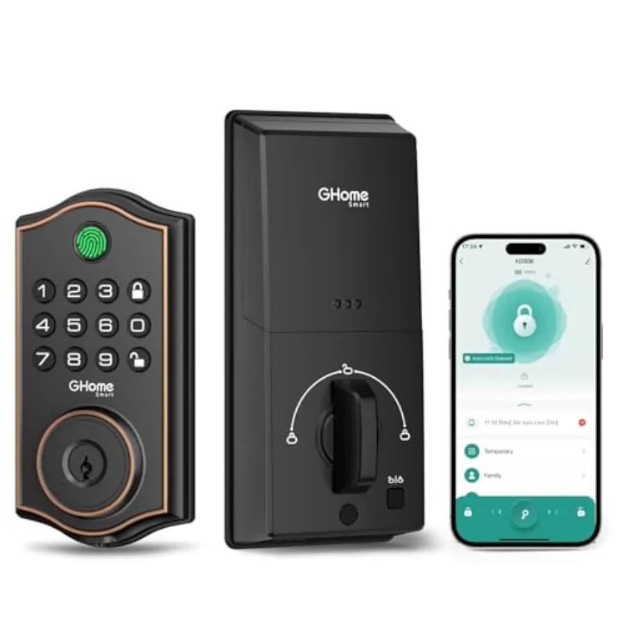 Smart Fingerprint Code Keyless Entry Deadbolt Lock