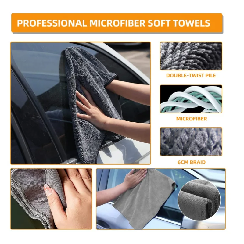 Car wash tool brush Car wash brush 9-piece set Car tire brush Wheel hub brush Dense car wash gloves