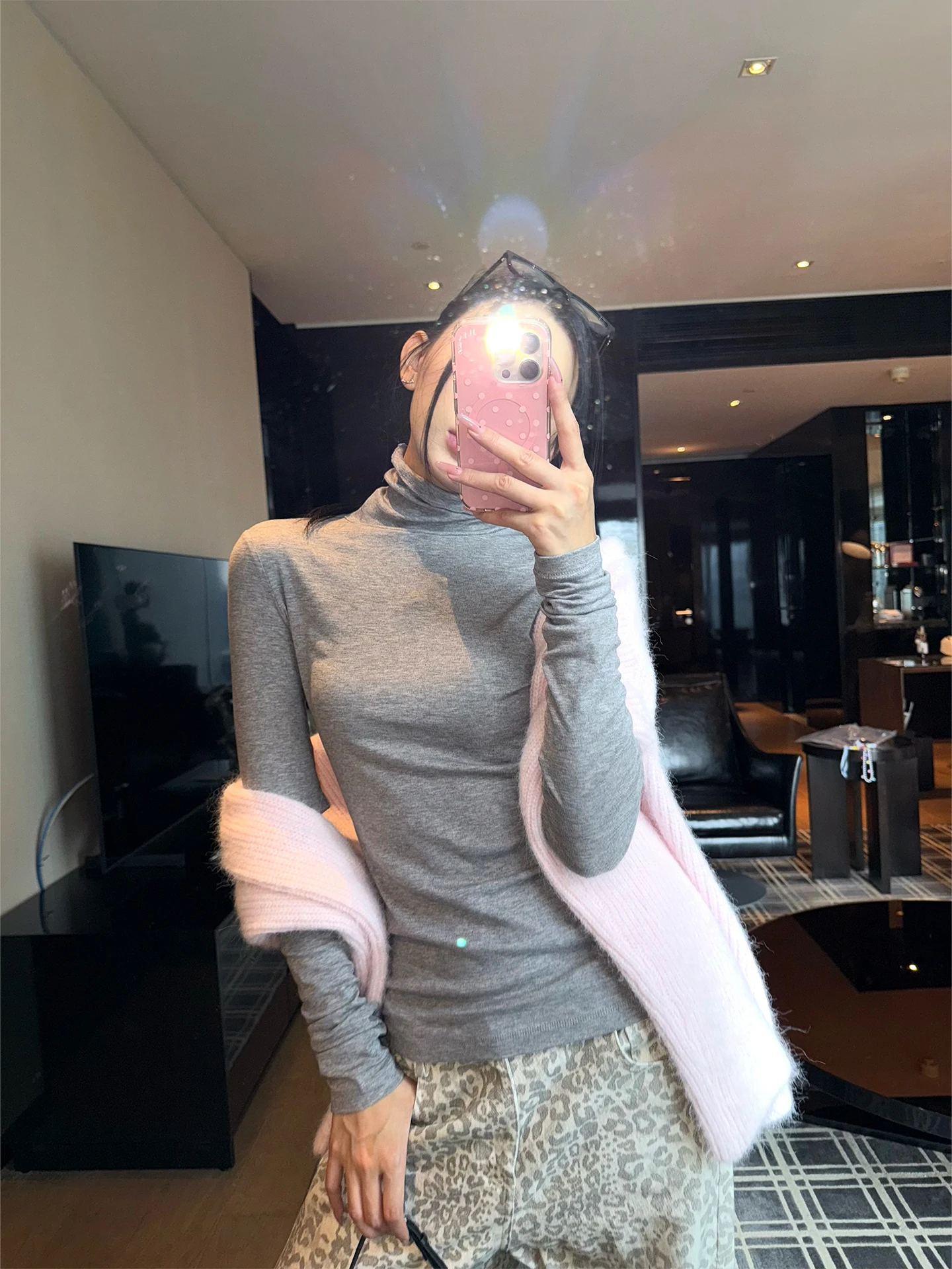 

Женский длинный све, трикотажная внутренняя одежда, шелковая шерстяная смесь, базовый слой, топ в Корейском стиле, осень-зима, новинка Faion YOUNG KYLIN