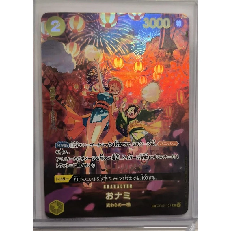 Genuine OPCG One Piece SP SEC Card OP07 Series Boa Hancock Nami Shanks Collection Card giocattoli regalo di compleanno di natale