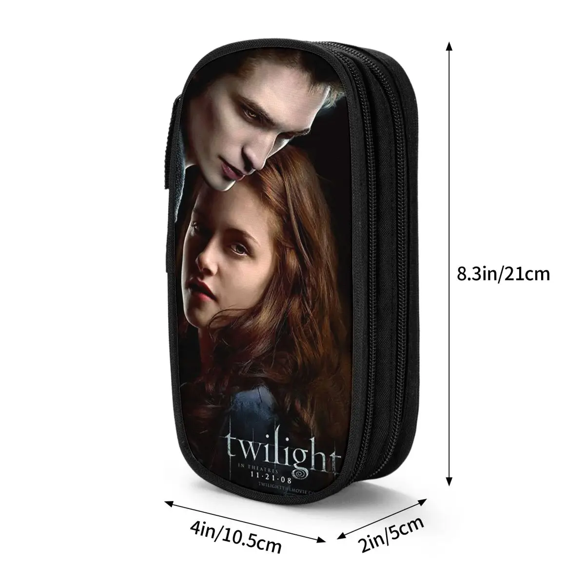 Imagem -06 - Saga Crepúsculo Amanhecer Estojos de Lápis Edward Bella Vampire Lápis Caneta para Estudante Bolsa de Papelaria de Grande Capacidade a