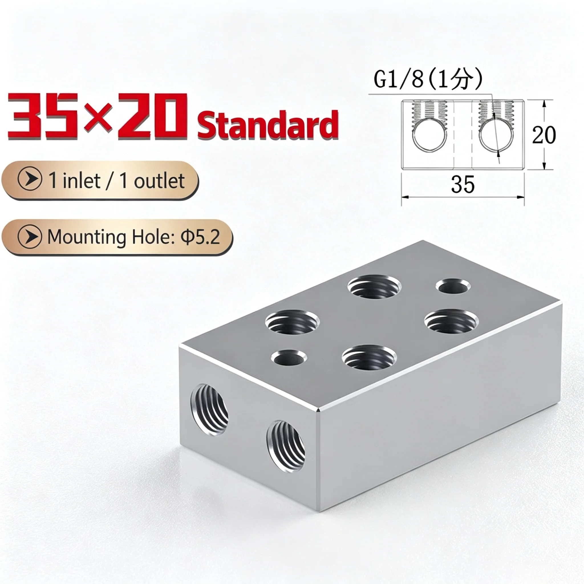 With 6mm Couplers 1/8