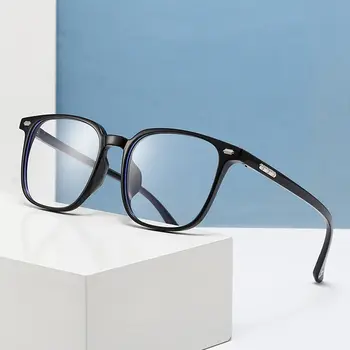全新眼鏡框 時尚透明防藍光鏡框 超輕量藝術平光眼鏡 男女通用 簡約眼鏡 8 最佳銷售 男士透明鏡框 - №3