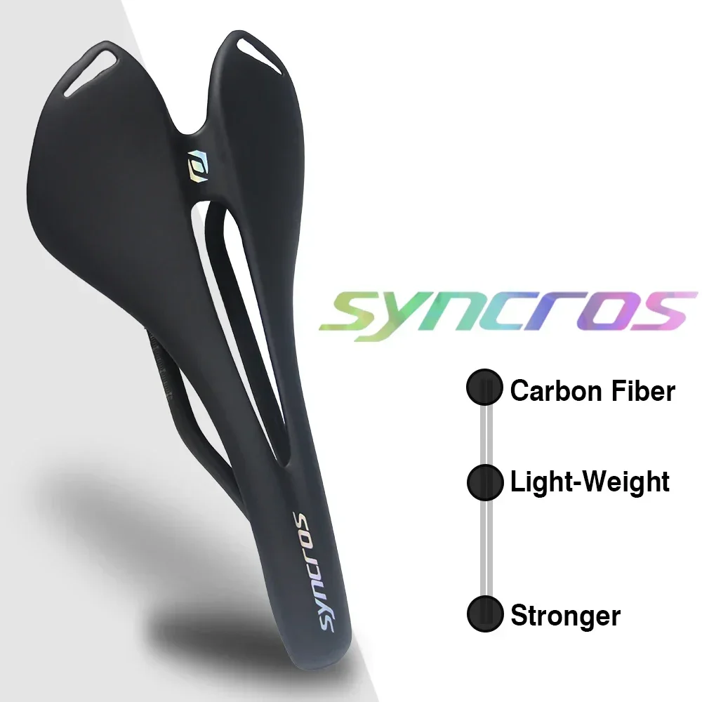 Syncros MTB/Road Bike Saddle Full Carbon Fiber Matte Saddle Seat Lightweight Rail 7x9mm Bicycle Parts