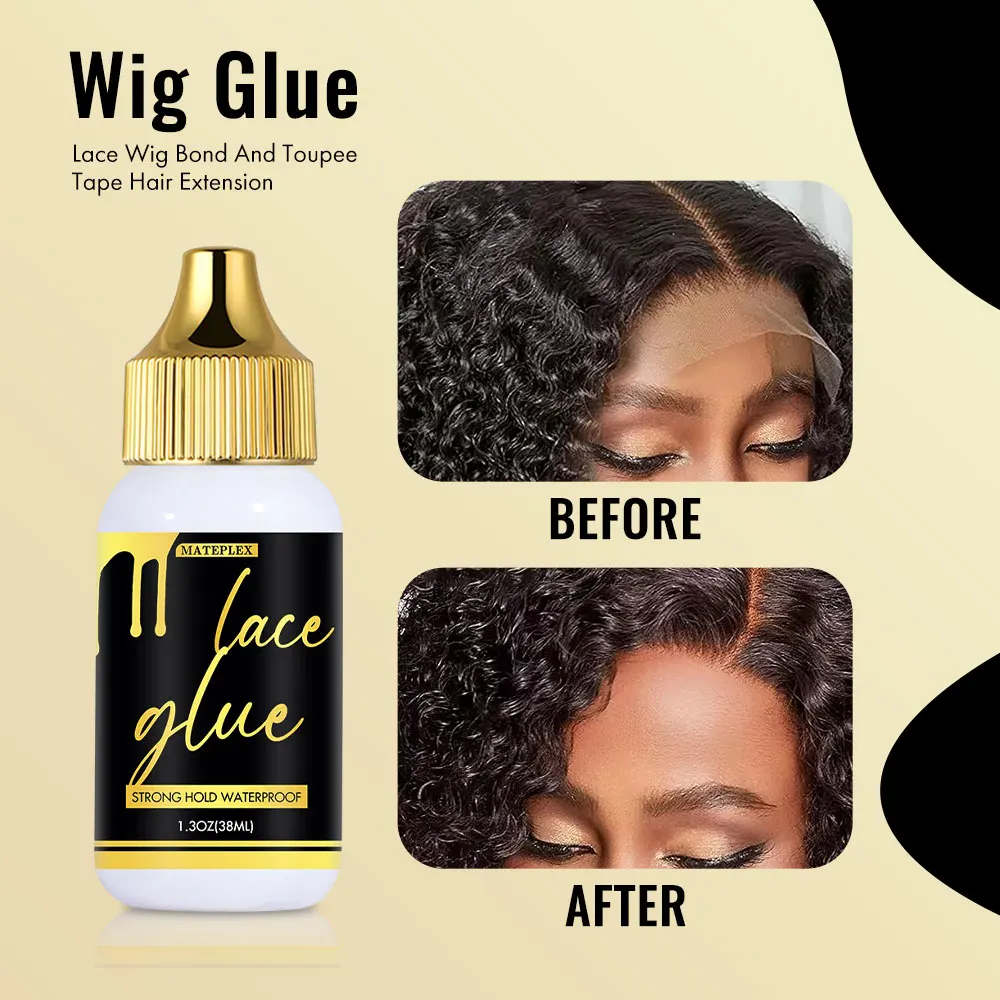 Wig Glue Kit Set Travel Size Lace Glue Adhesive Waterproof Wig Adhesive&Remover Set Portable Hair Cap Melt Band Wig Install Set