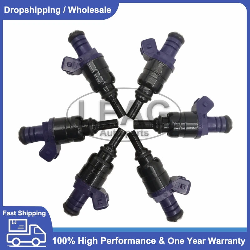 6pcs Fuel Injector 1439800 for BMW 330 530 X3 X5 E36 E39 E46 E53 E60 E65 E66 E83 E85 3.0L A2C59514053 13537546245 13641439800