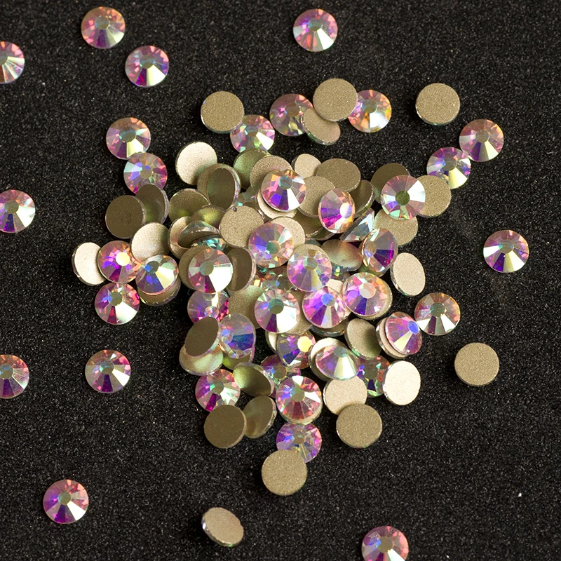 Yanruo 2058NoHF SS20 Crystal AB 1440 Stück Nicht Hotfix Kristall Flatback Edelsteine Strass Trikot Hochzeitskleid – Detail 4