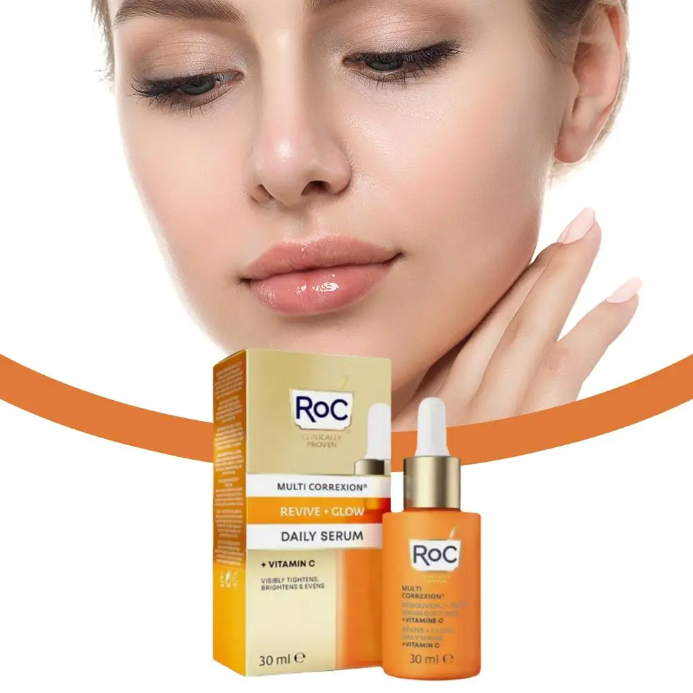 ROC Vitamin C Daily Essence Hyperoxidant Brightening Face Cream Fade Fine Lines And Wrinkles Delikatne serum do pielęgnacji skóry twarzy