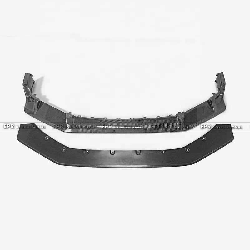 

High Quality Fit R MK5 FK7 FK8 Onwards JS-S Type Front Lip 2 Pcs Real Carbon Fiber