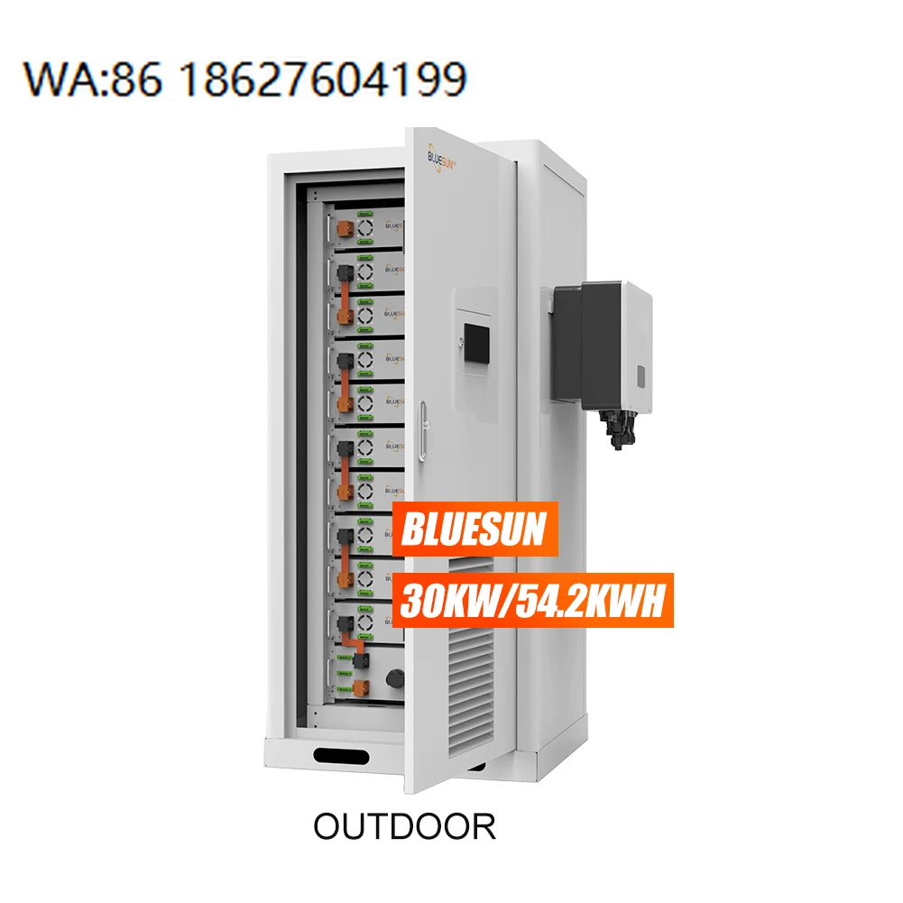 30KW 50KW All-in-One Solar Power System, Hybrid MPPT ESS Outdoor Cabinet Commercial Storage System