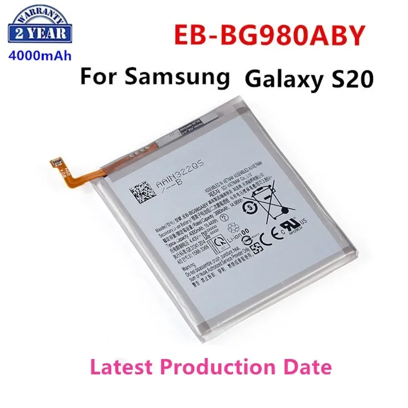 

Brand New EB-BG980ABY 4000mAh Replacement Battery For Samsung Galaxy S20 S 20 Mobile phone Batteries