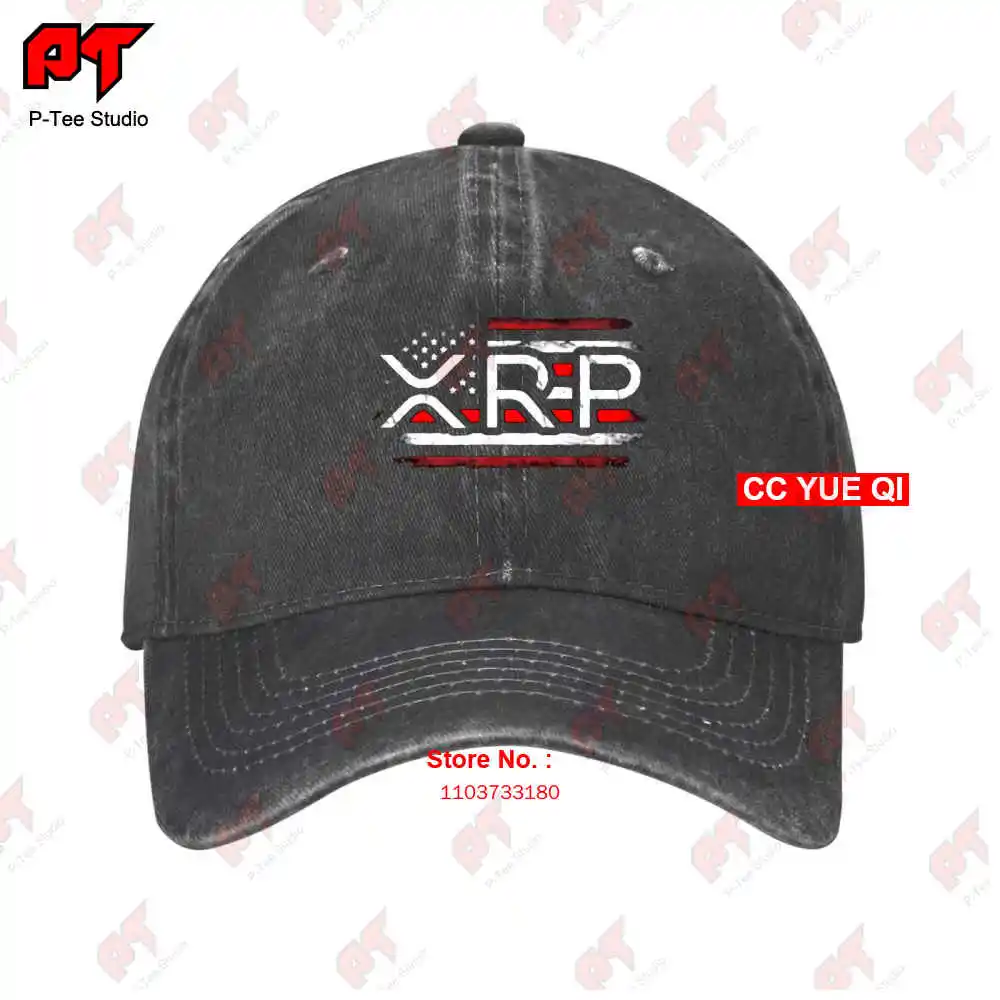 Crypto Currency Xrp American Flag Baseball Caps Truck Cap CBI8