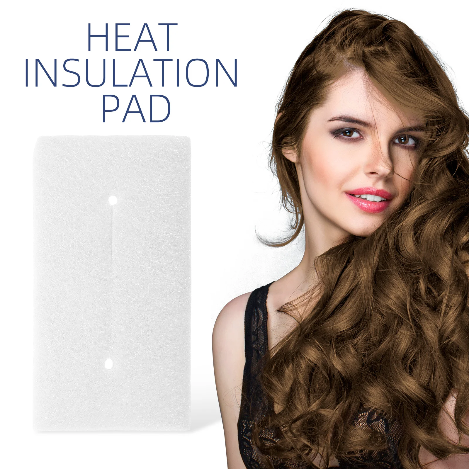 25pcs Heat Insulation Mats For Perm Rods Lightweight Hairdressing Pads Burn Protection Salon Home Use Perm Rods Insulation Pad